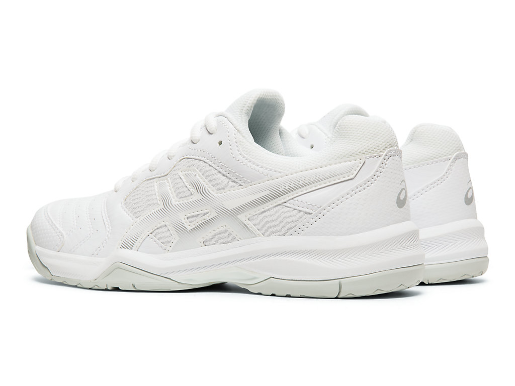 Sapatilhas de Tenis Asics Gel-Dedicate 6 Feminino Branco Prateadas | 5940-KBTXF