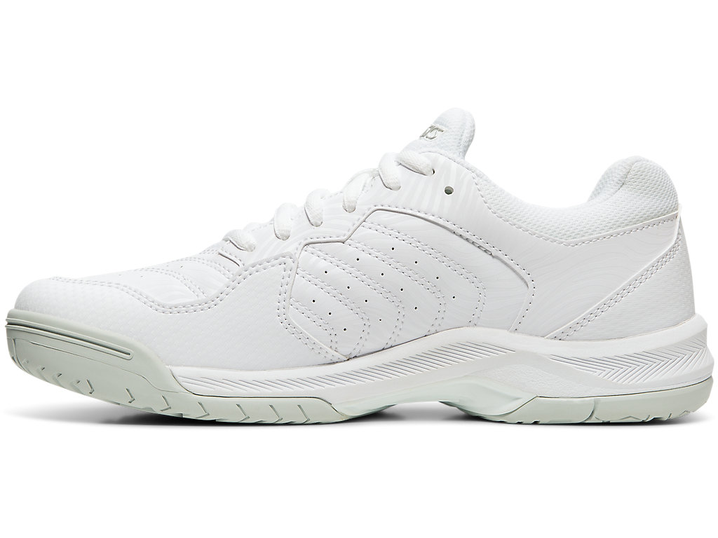 Sapatilhas de Tenis Asics Gel-Dedicate 6 Feminino Branco Prateadas | 5940-KBTXF