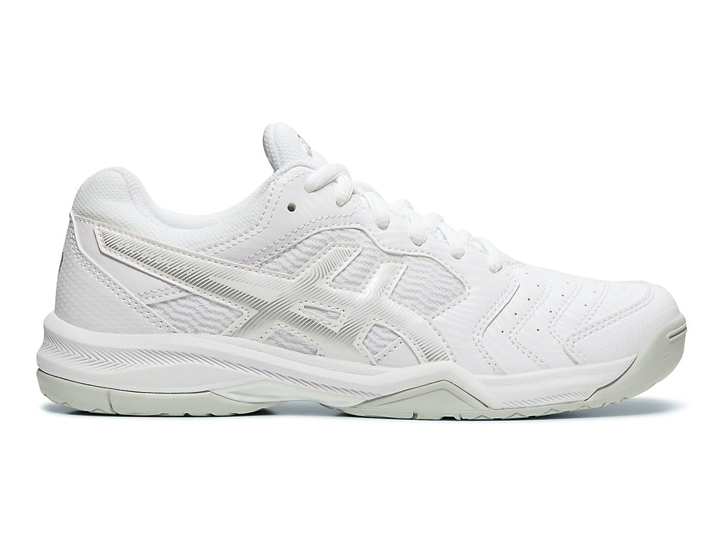 Sapatilhas de Tenis Asics Gel-Dedicate 6 Feminino Branco Prateadas | 5940-KBTXF