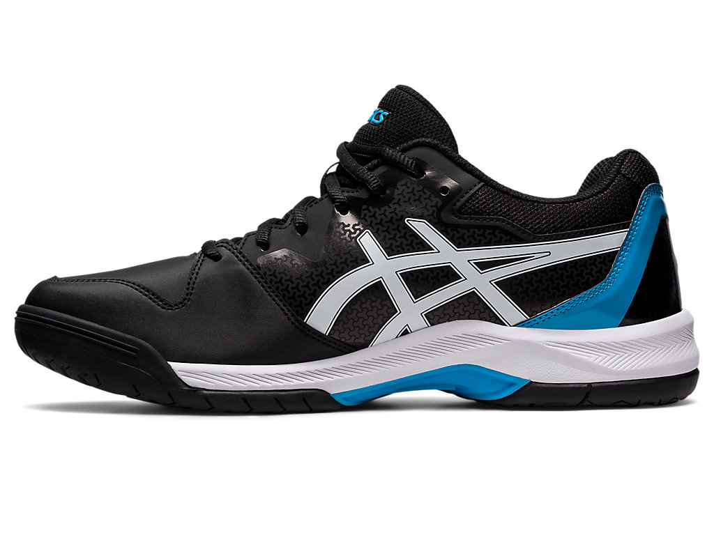 Sapatilhas de Tenis Asics Gel-Dedicate 7 Masculino Pretas Azuis | 2517-RPMHW