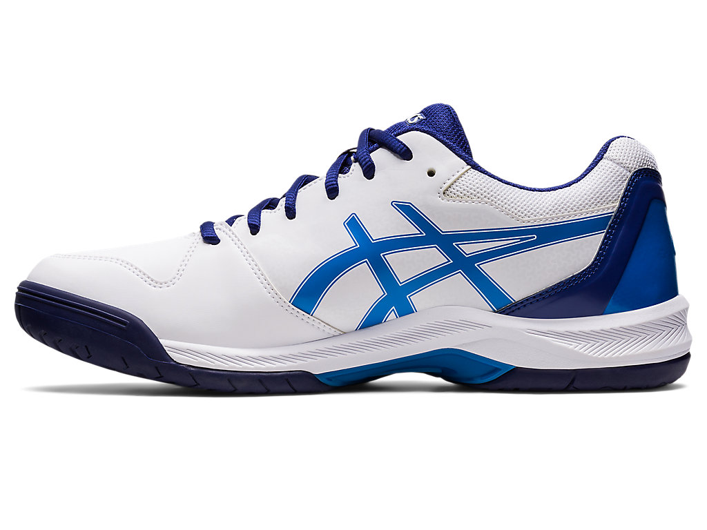 Sapatilhas de Tenis Asics Gel-Dedicate 7 Masculino Branco Azuis | 4623-TUJMF