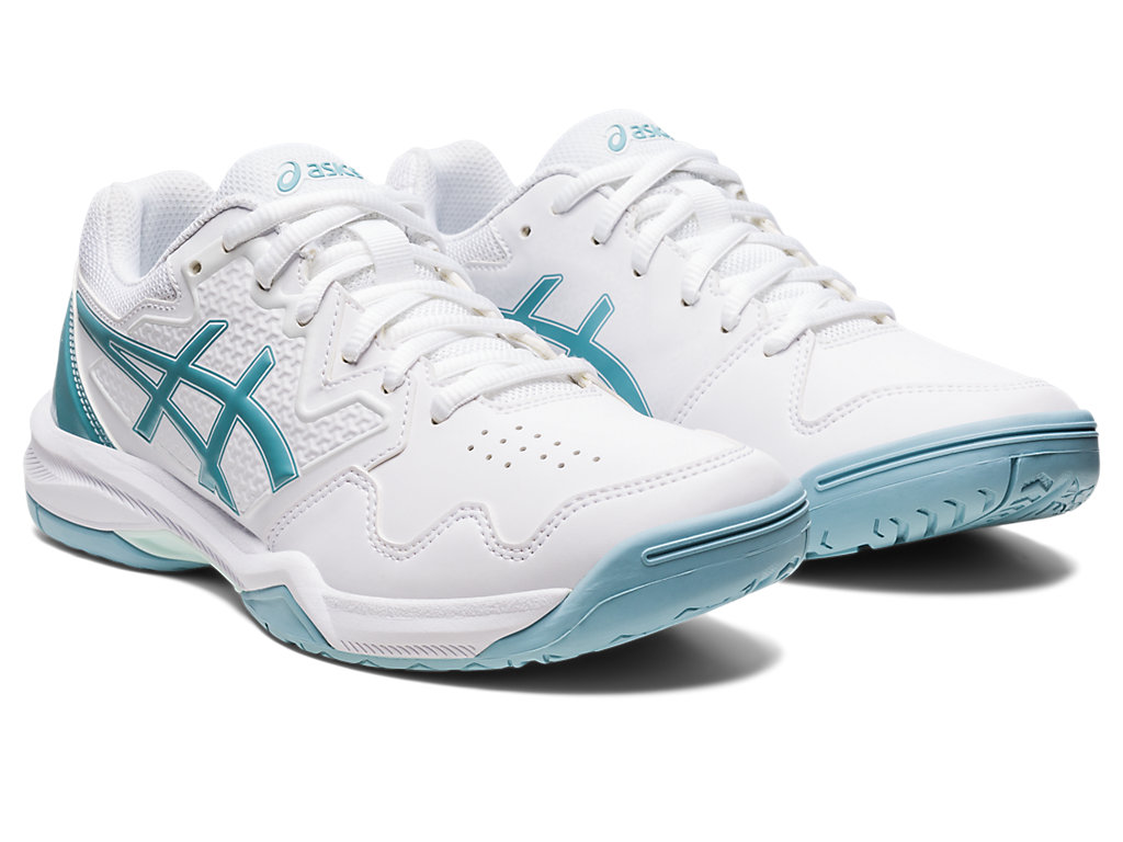 Sapatilhas de Tenis Asics Gel-Dedicate 7 Feminino Branco Azuis | 6405-CDPRU