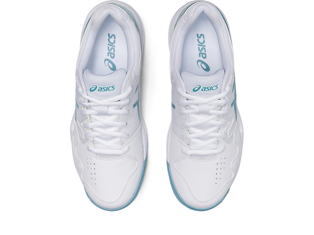 Sapatilhas de Tenis Asics Gel-Dedicate 7 Feminino Branco Azuis | 6405-CDPRU