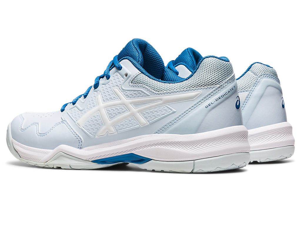 Sapatilhas de Tenis Asics Gel-Dedicate 7 Feminino Azuis Branco | 8394-TJMCI