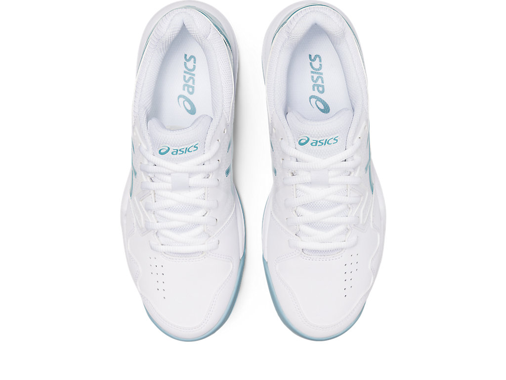 Sapatilhas de Tenis Asics Gel-Dedicate 7 Clay Feminino Branco Azuis | 9238-LGHAX