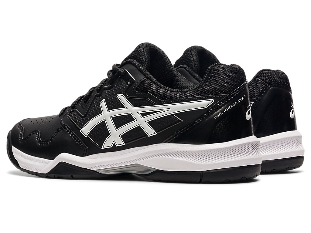 Sapatilhas de Tenis Asics Gel-Dedicate 7 Feminino Pretas Branco | 9731-WOAEG