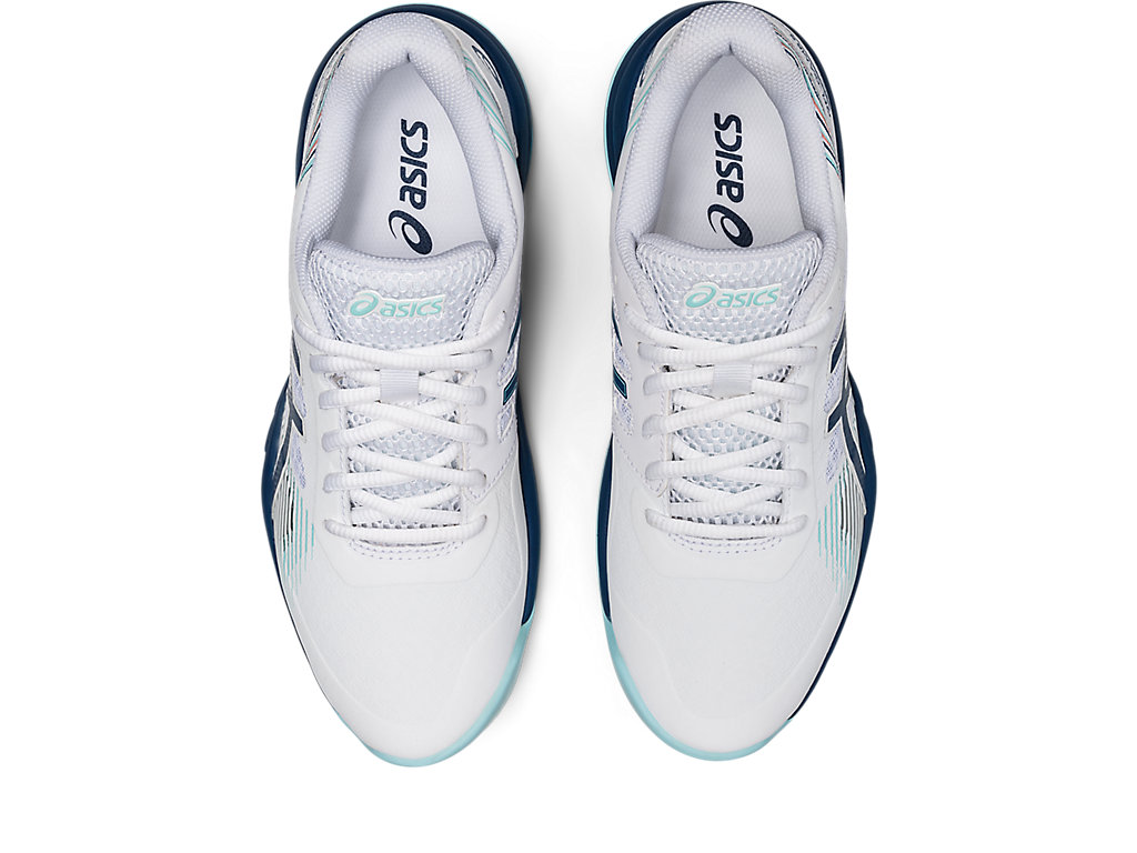 Sapatilhas de Tenis Asics Gel-Game 8 Feminino Branco Luz Azul Anil | 0762-KDZIC