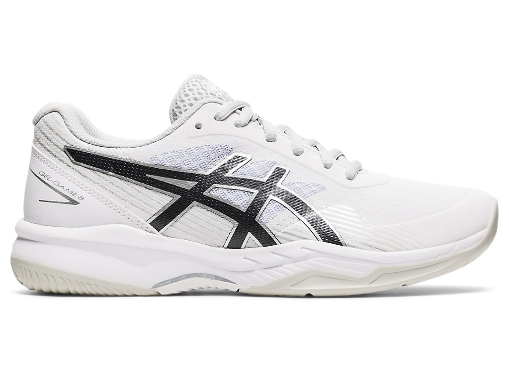 Sapatilhas de Tenis Asics Gel-Game 8 Feminino Branco Pretas | 4306-BCEUA