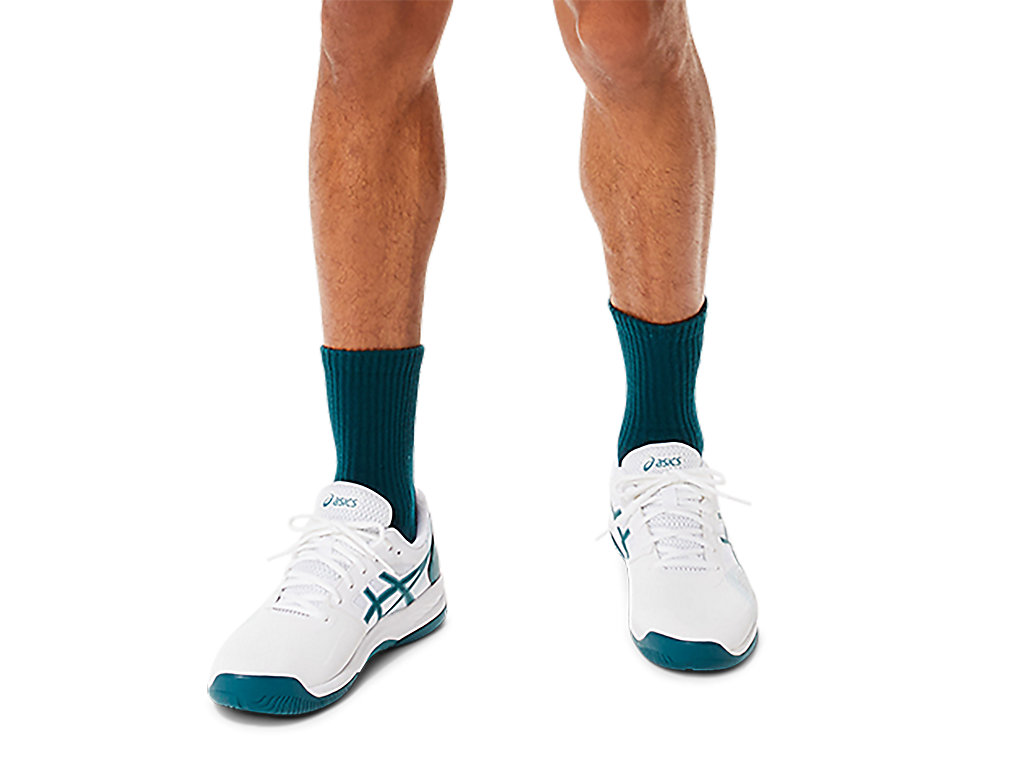 Sapatilhas de Tenis Asics Gel-Game 8 Masculino Branco Verdes Escuro | 3617-ZLJDF