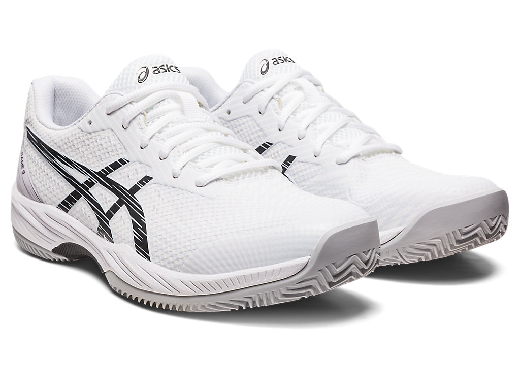 Sapatilhas de Tenis Asics Gel-Game 9 Clay/Oc Masculino Branco Pretas | 5208-MBRHL