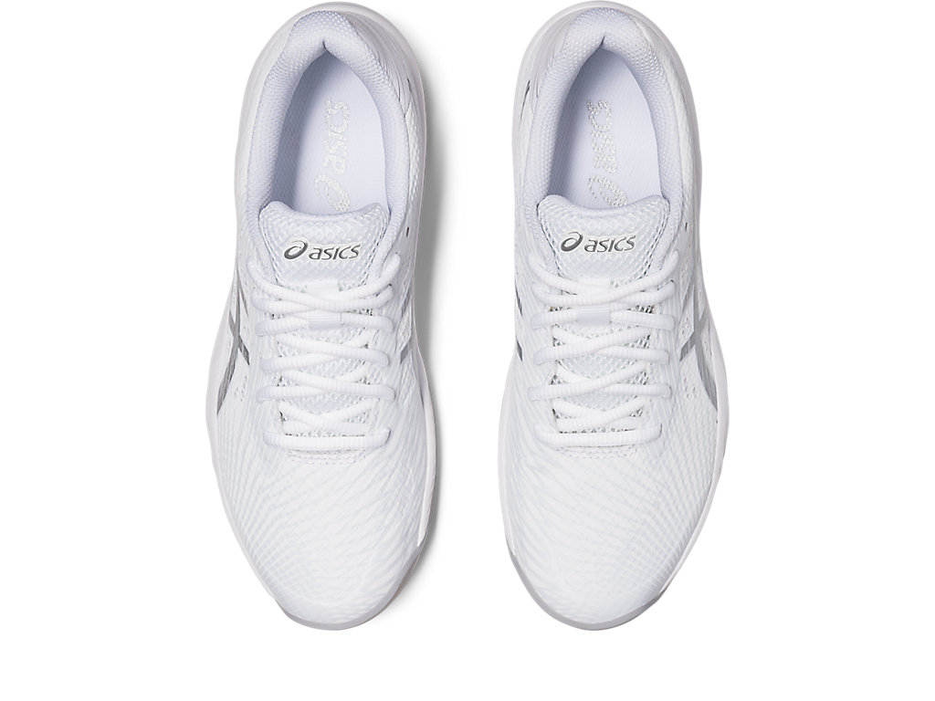 Sapatilhas de Tenis Asics Gel-Game 9 Feminino Branco Prateadas | 9350-FAUYO