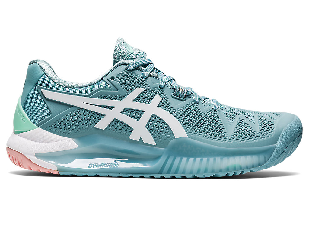 Sapatilhas de Tenis Asics Gel-Resolution 8 Feminino Azuis Branco | 1283-RYQOM