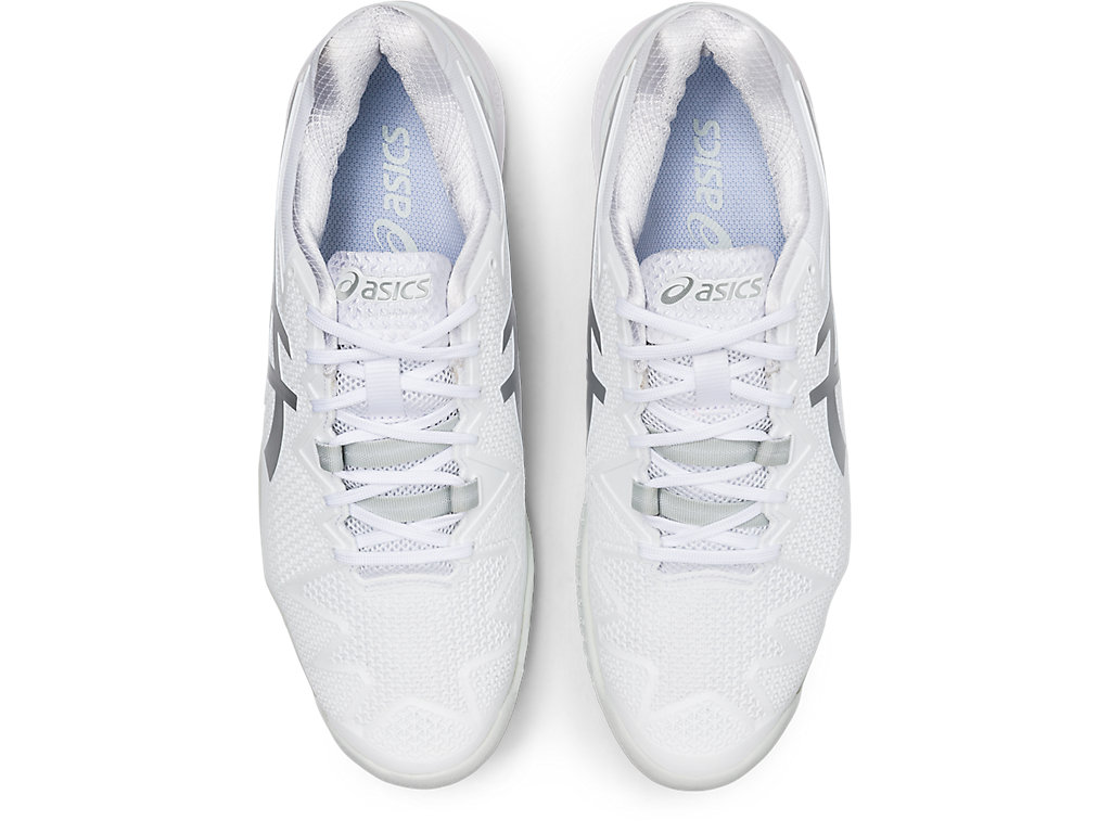 Sapatilhas de Tenis Asics Gel-Resolution 8 Masculino Branco Prateadas | 1596-WPMXH