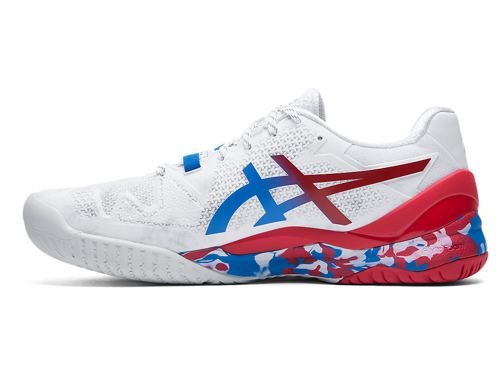 Sapatilhas de Tenis Asics Gel-Resolution 8 L.E. Feminino Branco Prateadas | 2691-FKUTR