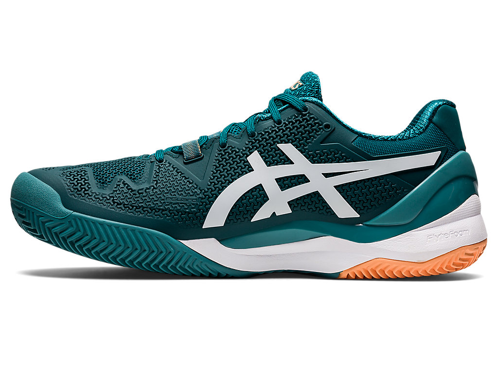 Sapatilhas de Tenis Asics Gel-Resolution 8 Clay Masculino Verdes Escuro Branco | 2976-UFPHZ