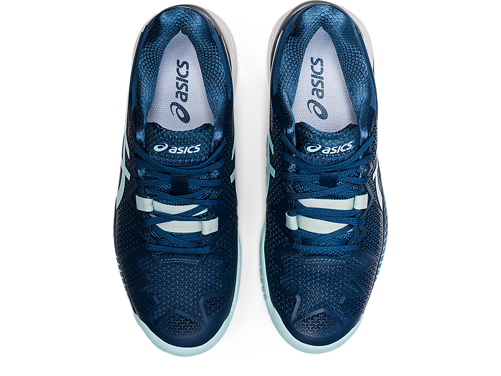 Sapatilhas de Tenis Asics Gel-Resolution 8 (D) Feminino Luz Azul Anil Azuis | 4812-PRODH