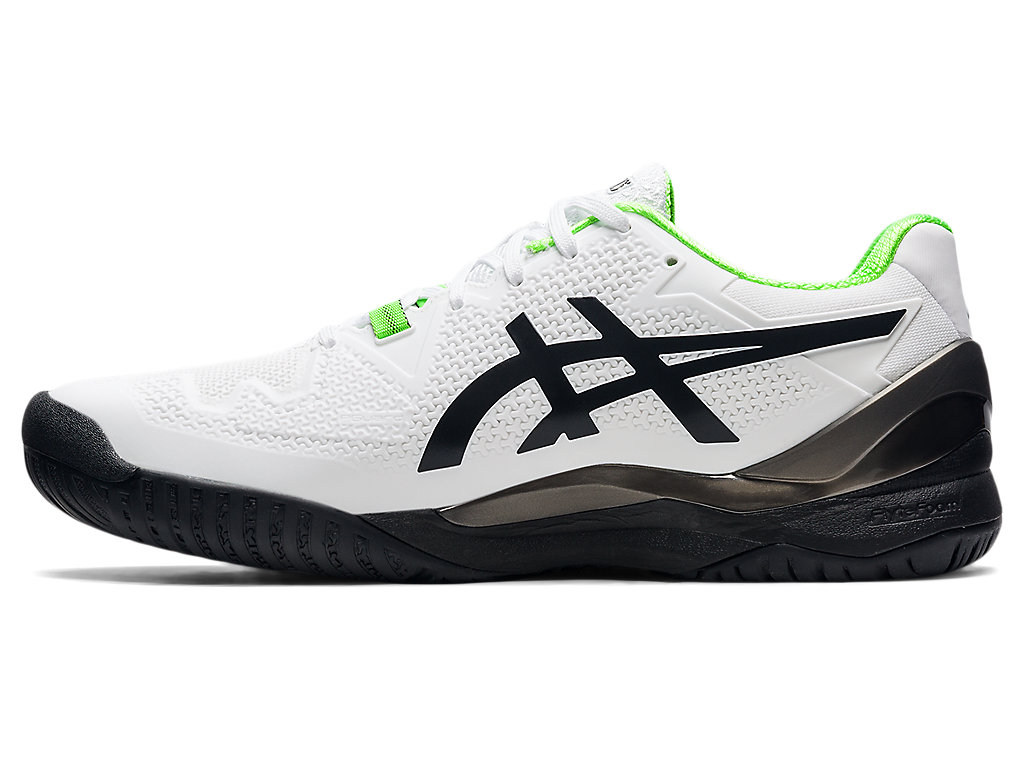 Sapatilhas de Tenis Asics Gel-Resolution 8 (2E) Masculino Branco Verdes | 7041-JENDQ