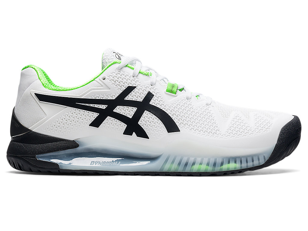 Sapatilhas de Tenis Asics Gel-Resolution 8 (2E) Masculino Branco Verdes | 7041-JENDQ