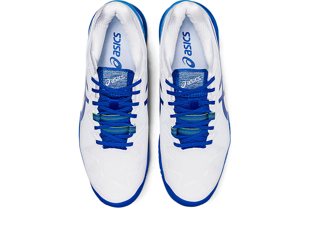 Sapatilhas de Tenis Asics Gel-Resolution 8 Masculino Branco Azuis | 8371-KDQPL