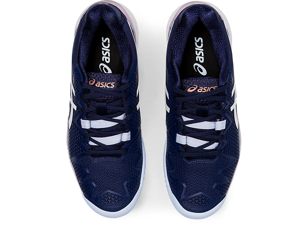 Sapatilhas de Tenis Asics Gel-Resolution 8 Feminino Azul Marinho Branco | 9021-XIHPL