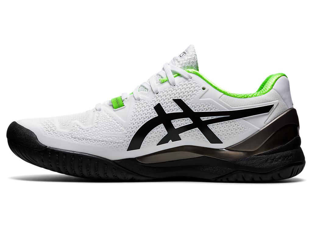 Sapatilhas de Tenis Asics Gel-Resolution 8 Masculino Branco Verdes | 9207-PHRSG