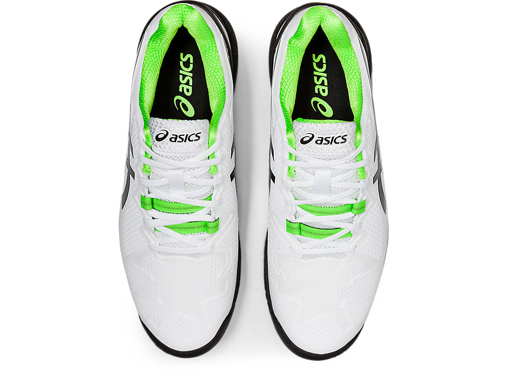 Sapatilhas de Tenis Asics Gel-Resolution 8 Masculino Branco Verdes | 9207-PHRSG