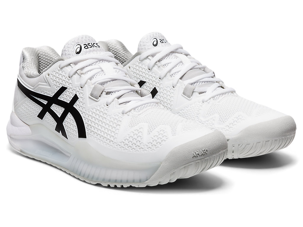 Sapatilhas de Tenis Asics Gel-Resolution 8 Feminino Branco Pretas | 9613-JVXDY