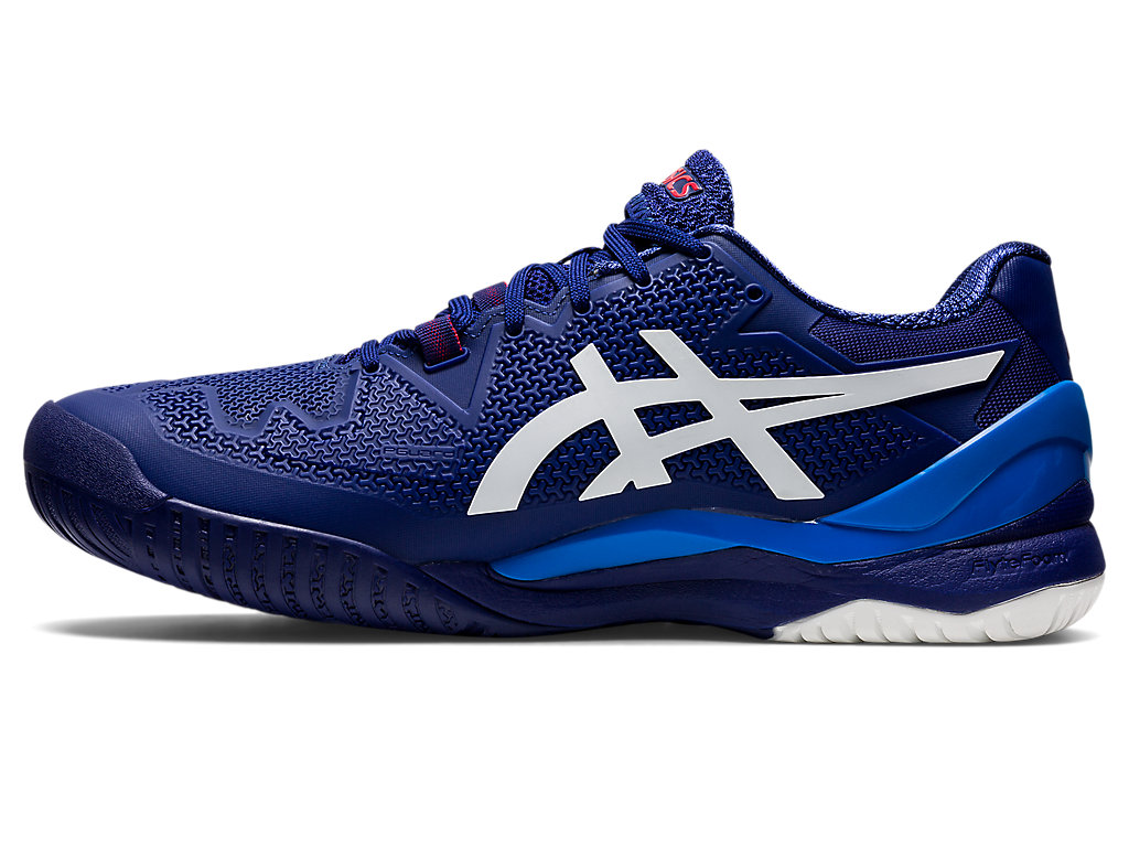 Sapatilhas de Tenis Asics Gel-Resolution 8 (2E) Masculino Azuis Branco | 9653-SUZBJ