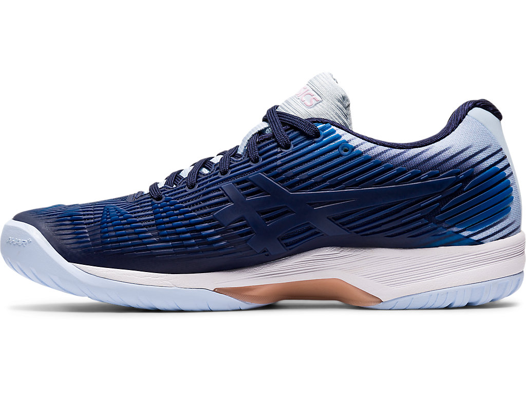 Sapatilhas de Tenis Asics Solution Speed Ff Feminino Azul Marinho Douradas | 1736-KNLCX