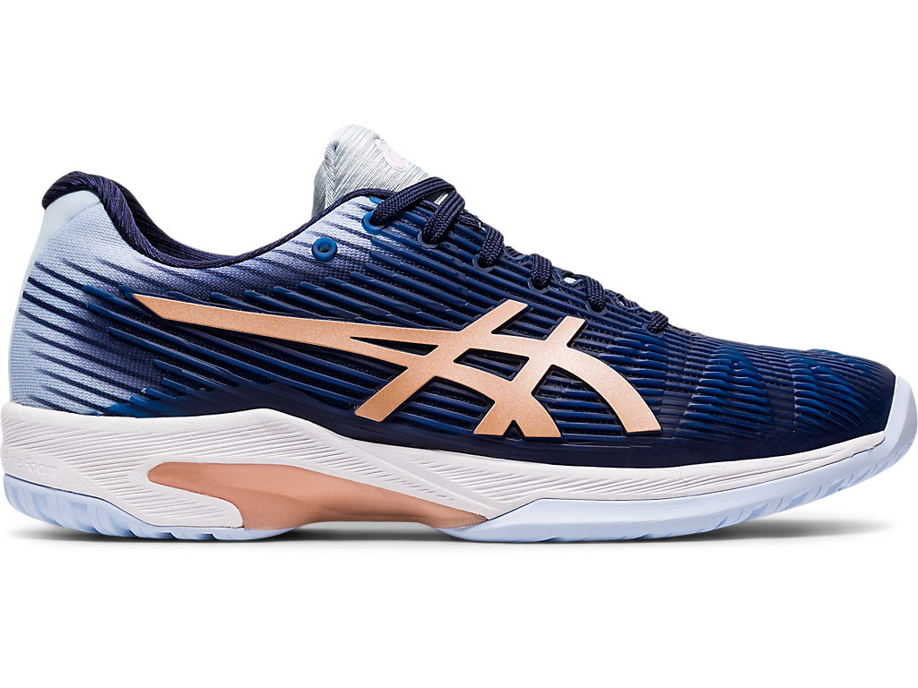 Sapatilhas de Tenis Asics Solution Speed Ff Feminino Azul Marinho Douradas | 1736-KNLCX