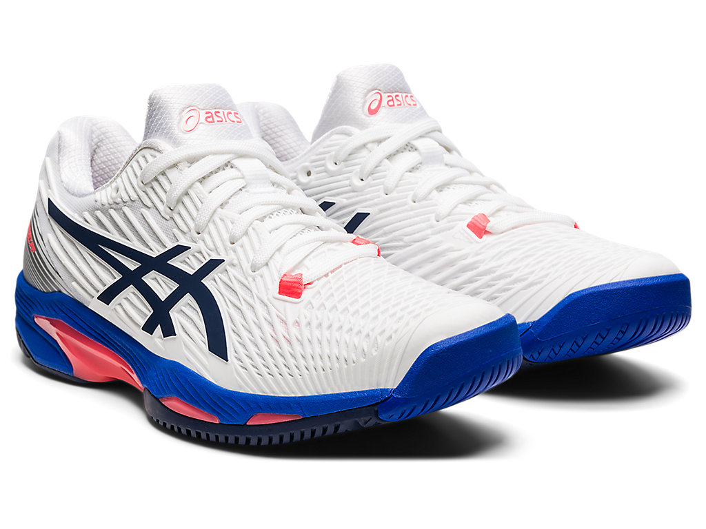 Sapatilhas de Tenis Asics Solution Speed Ff 2 Feminino Branco Azul Marinho | 2481-PFHTX