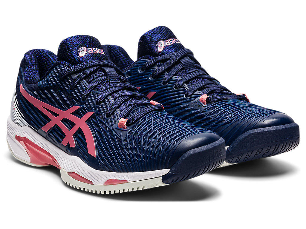 Sapatilhas de Tenis Asics Solution Speed Ff 2 Feminino Azul Marinho Rosa | 3027-TRYZD