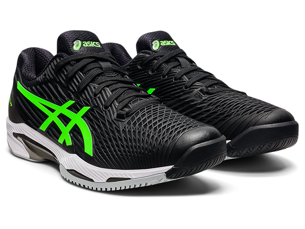 Sapatilhas de Tenis Asics Solution Speed Ff Masculino Pretas Verdes | 4982-JSZLY