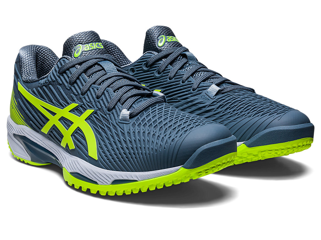 Sapatilhas de Tenis Asics Solution Speed Ff 2 Oc Masculino Cinzentas Azuis Verdes | 5281-PLEFB