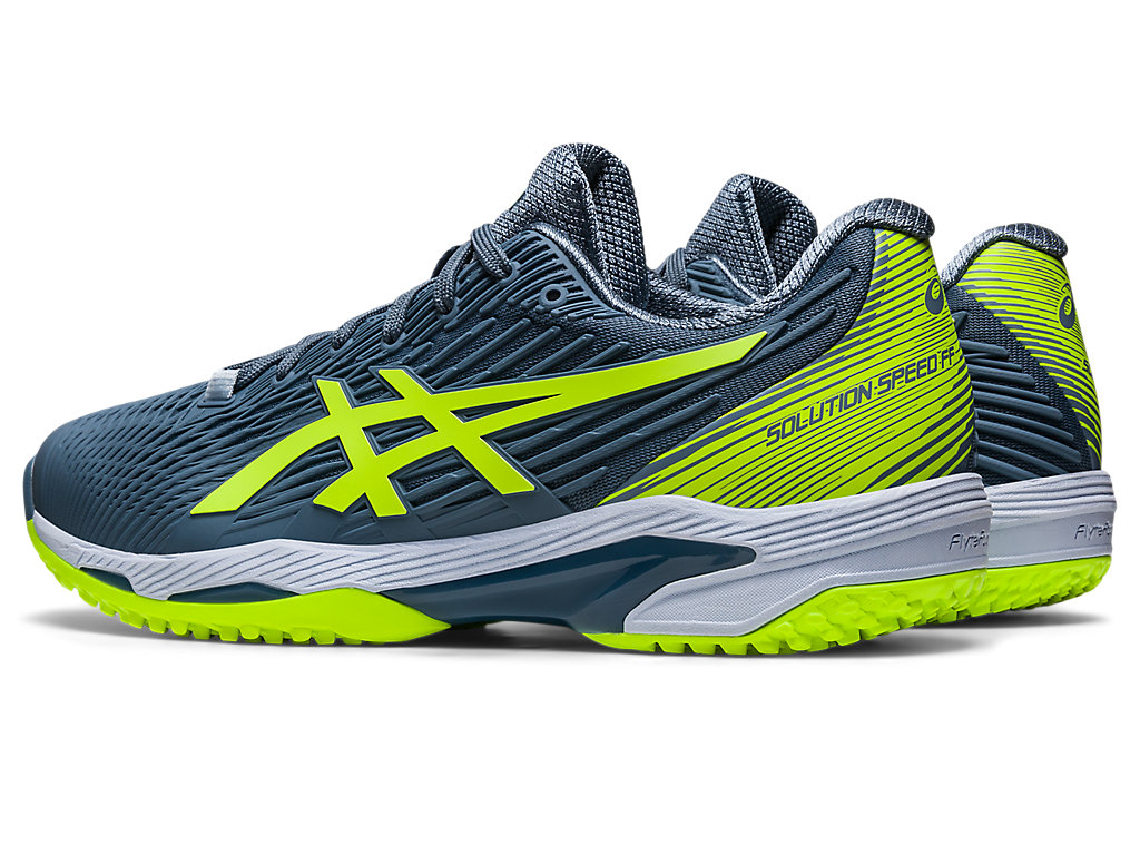 Sapatilhas de Tenis Asics Solution Speed Ff 2 Oc Masculino Cinzentas Azuis Verdes | 5281-PLEFB