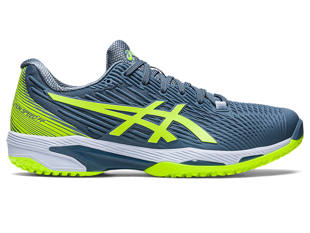 Sapatilhas de Tenis Asics Solution Speed Ff 2 Oc Masculino Cinzentas Azuis Verdes | 5281-PLEFB