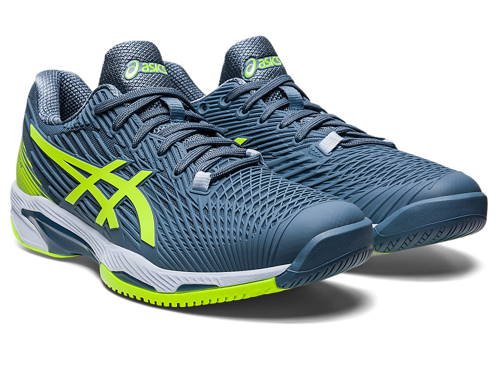 Sapatilhas de Tenis Asics Solution Speed Ff Masculino Cinzentas Azuis Verdes | 8430-YWVDG