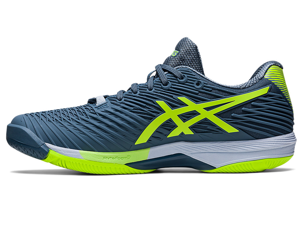 Sapatilhas de Tenis Asics Solution Speed Ff Masculino Cinzentas Azuis Verdes | 8430-YWVDG