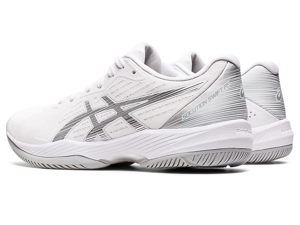 Sapatilhas de Tenis Asics Solution Swift Ff Feminino Branco Prateadas | 2408-HGQLE