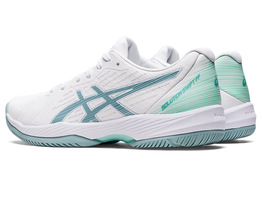 Sapatilhas de Tenis Asics Solution Swift Ff Feminino Branco Azuis | 3749-DSFJT