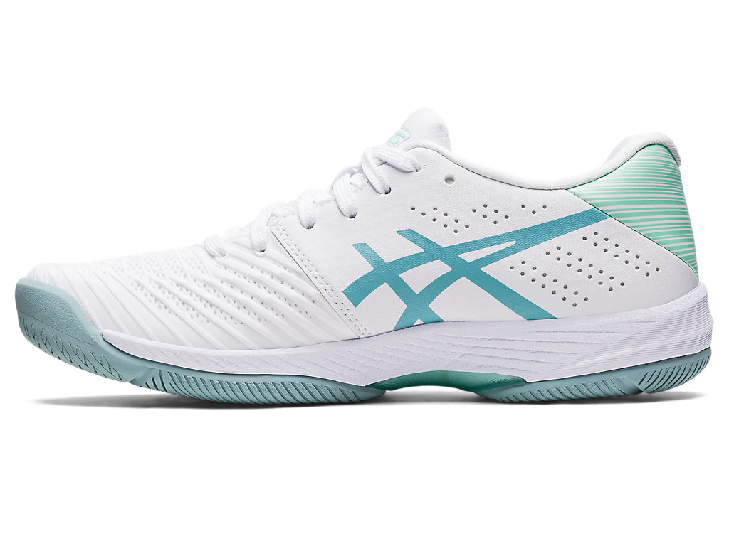 Sapatilhas de Tenis Asics Solution Swift Ff Feminino Branco Azuis | 3749-DSFJT