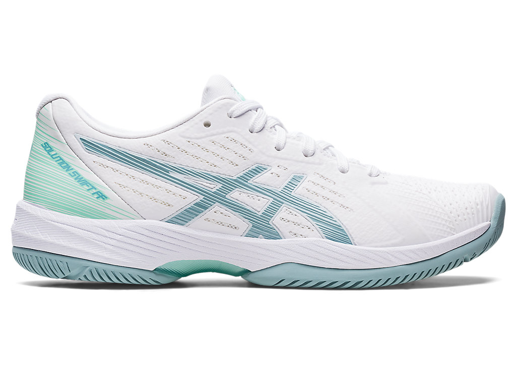 Sapatilhas de Tenis Asics Solution Swift Ff Feminino Branco Azuis | 3749-DSFJT