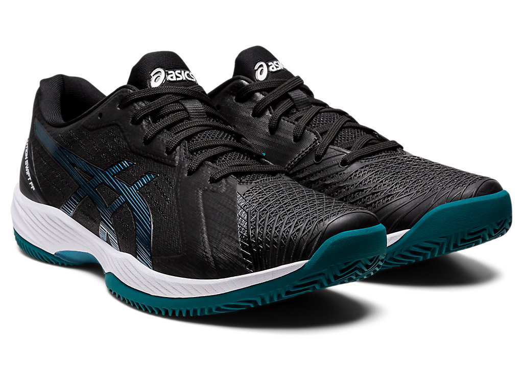 Sapatilhas de Tenis Asics Solution Swift Ff Clay Masculino Pretas Verdes Escuro | 5108-NWQOX