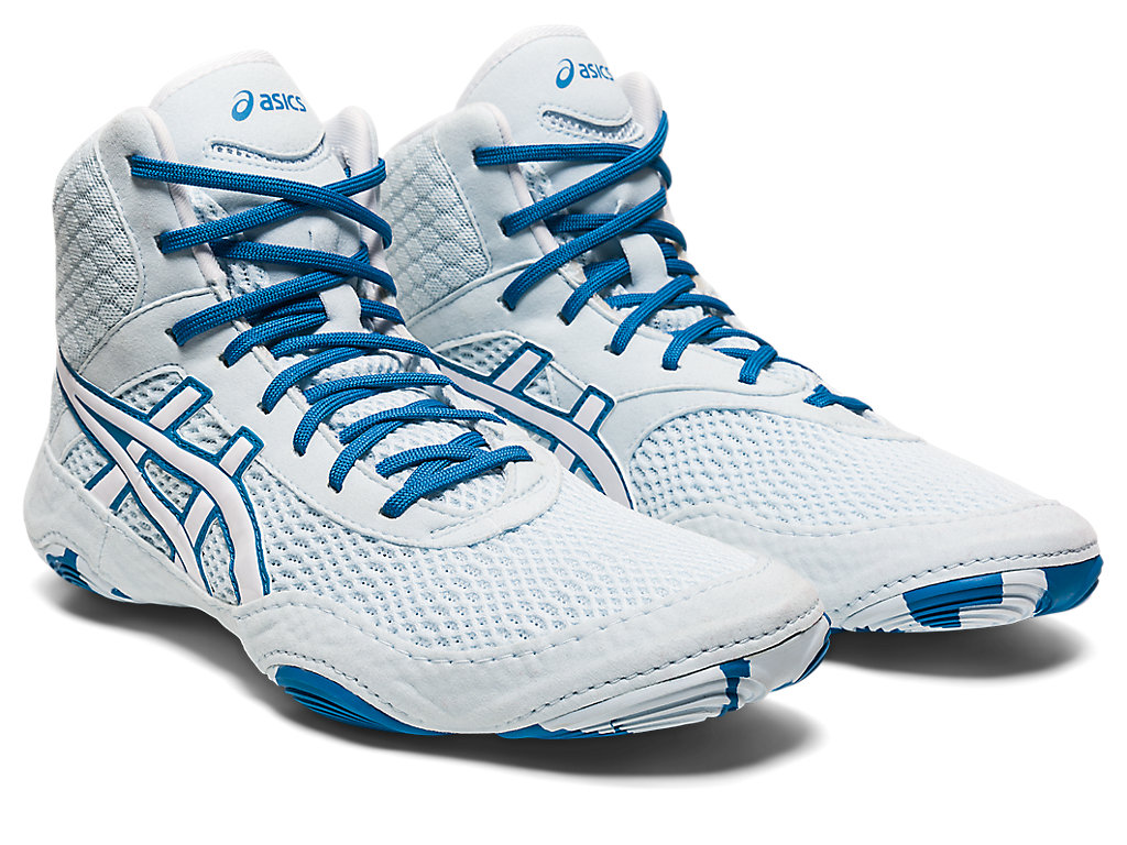 Sapatos De Luta Livre Asics Matblazer Feminino Azuis Branco | 6351-BWQVI