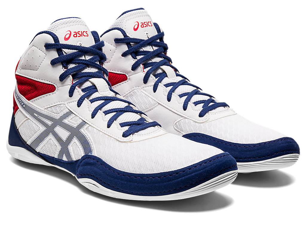 Sapatos De Luta Livre Asics Matflex 6 Masculino Branco Azul Claro | 5834-GVJMH