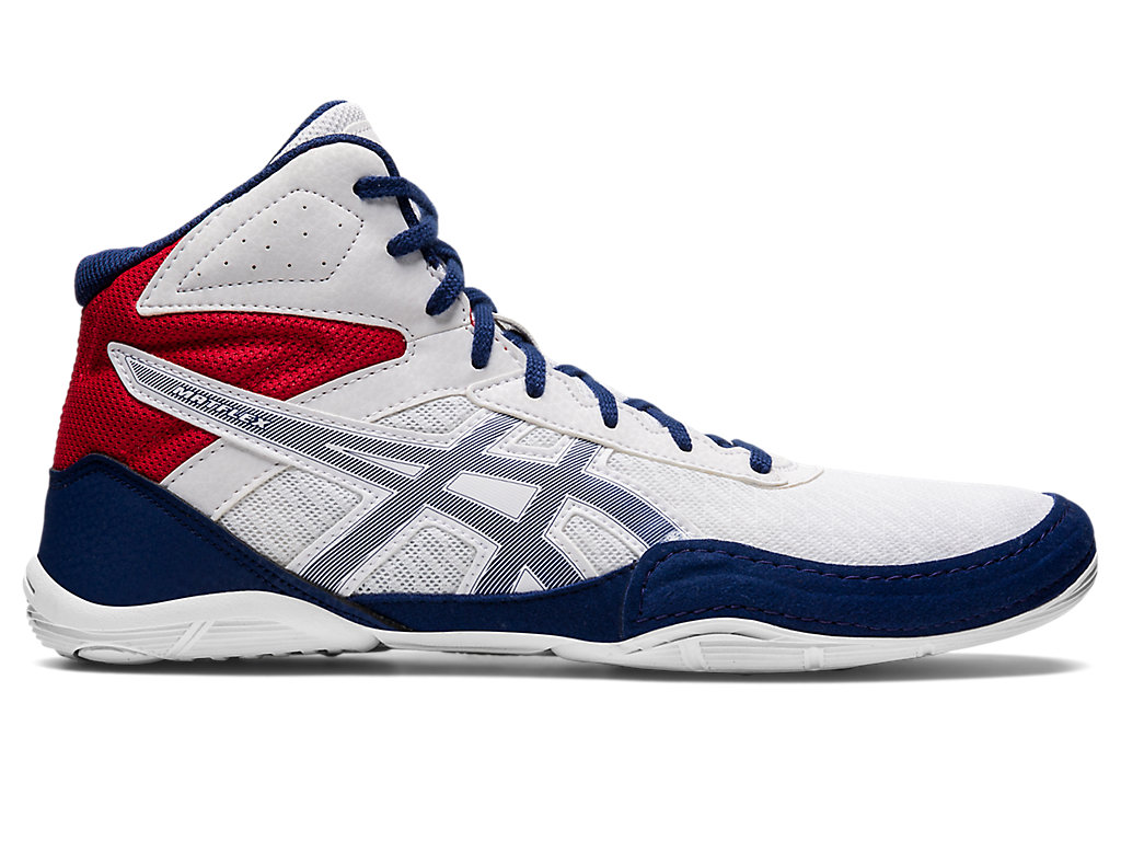 Sapatos De Luta Livre Asics Matflex 6 Masculino Branco Azul Claro | 5834-GVJMH