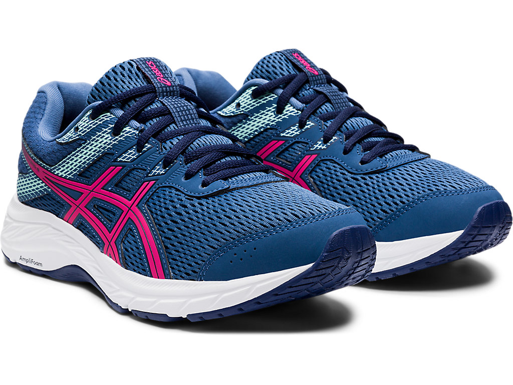 Sapatos de Caminhada Asics Gel-Contend 6 (D) Feminino Cinzentas Escuro Rosa | 3106-PIYUN