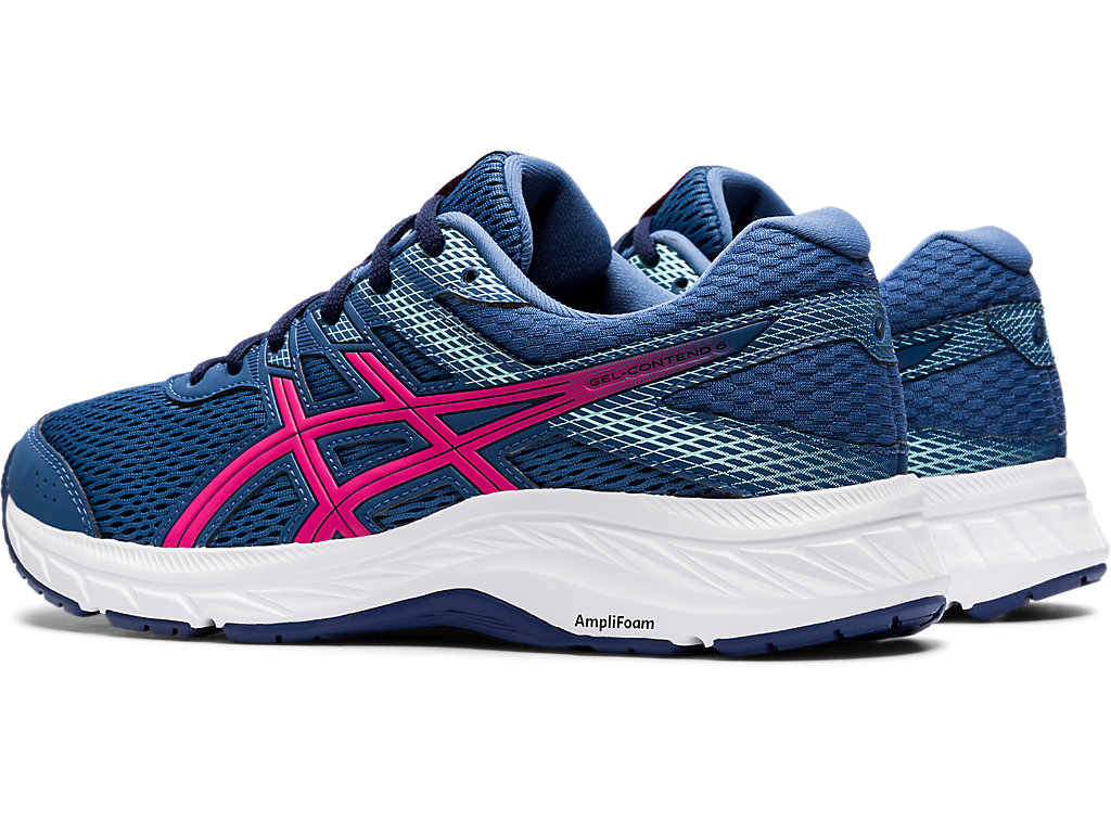 Sapatos de Caminhada Asics Gel-Contend 6 (D) Feminino Cinzentas Escuro Rosa | 3106-PIYUN