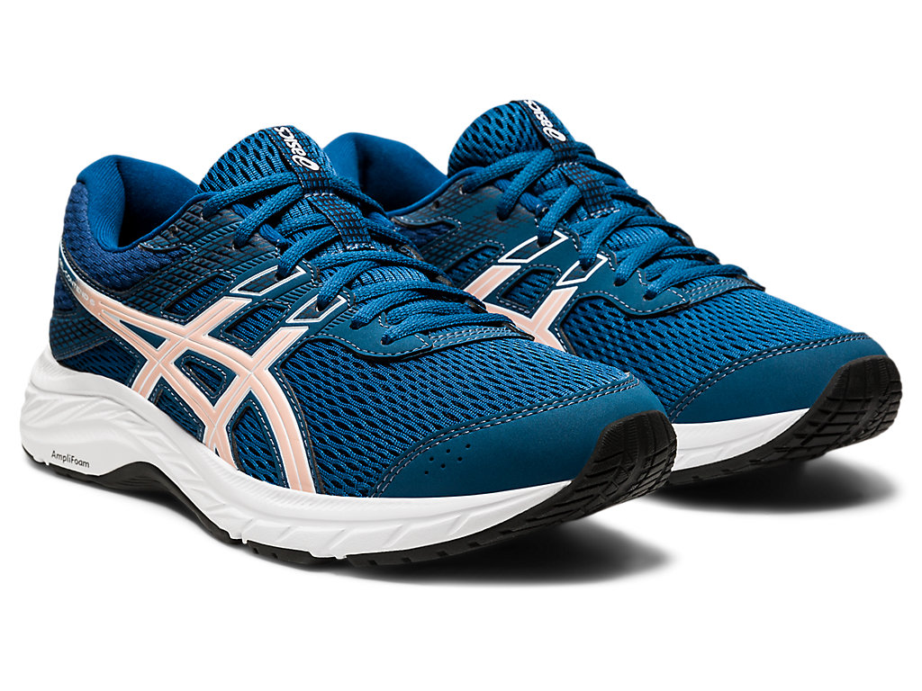 Sapatos de Caminhada Asics Gel-Contend 6 Feminino Azuis Coral | 6498-LVWYJ