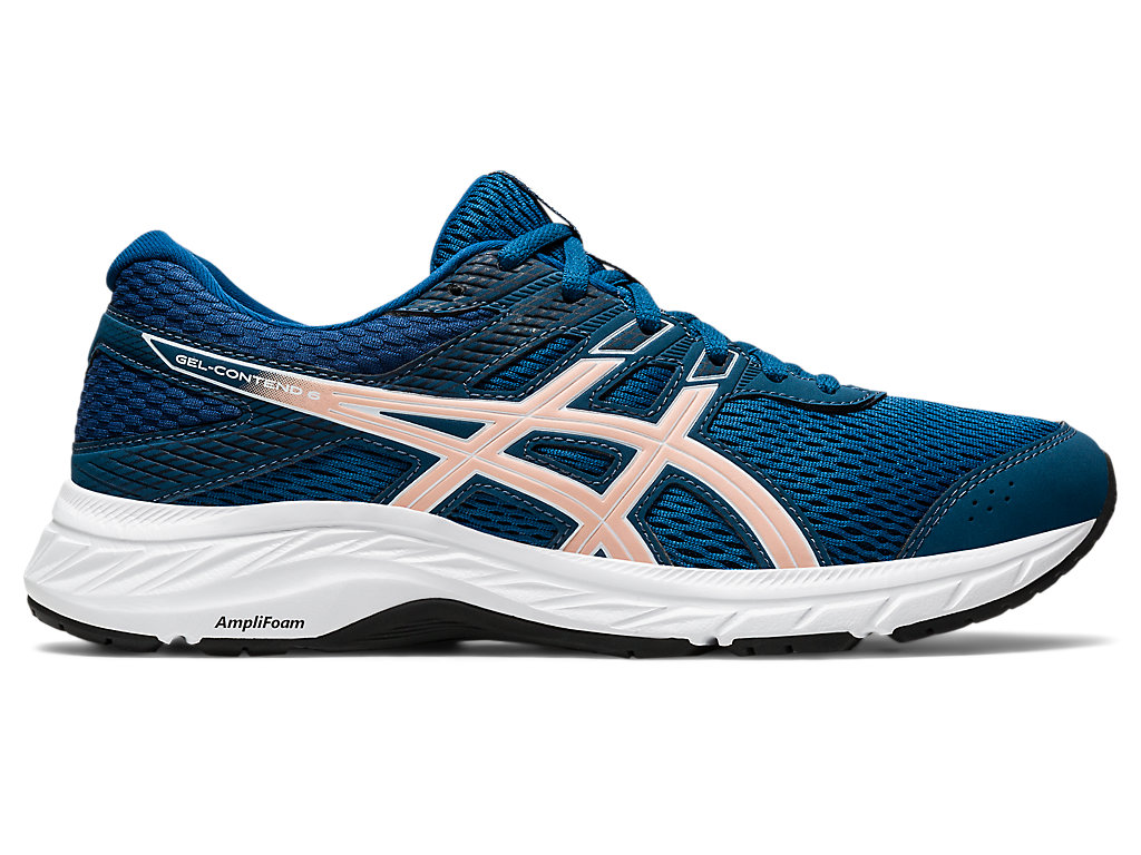 Sapatos de Caminhada Asics Gel-Contend 6 Feminino Azuis Coral | 6498-LVWYJ